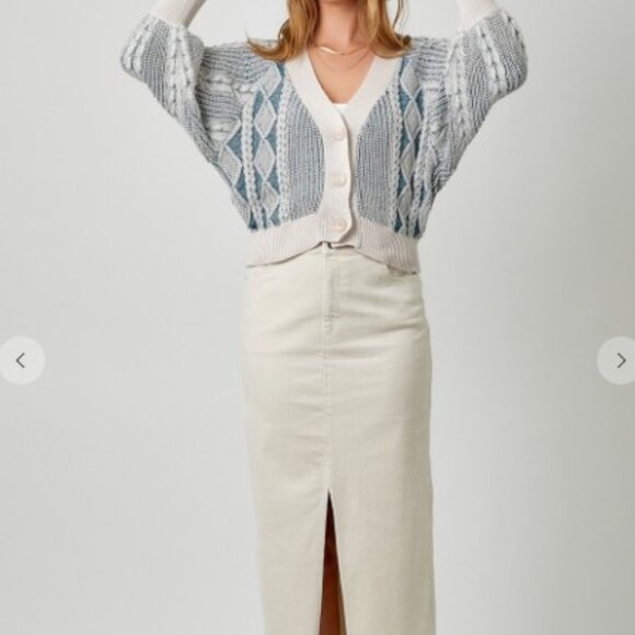 Beige Corduroy Maxi Skirt - NWT - Picture 2 of 5